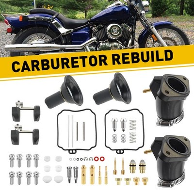 2Pcs Carburetor Rebuild Kit For Yamaha V-STAR 1100 XVS1100 Carb O-ring Heater US