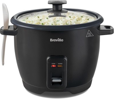 Breville Elektrischer Reiskocher 1,8 l 10 Tassen für bis zu 8 Personen 29,5 x 29,5 x 25 cm