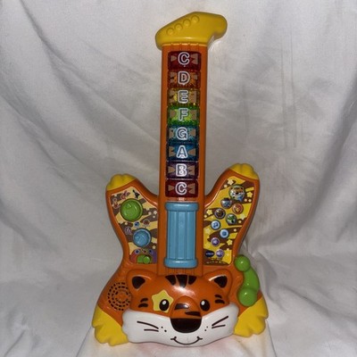 Vtech Zoo Jamz Orange Tiger Rock Guitar Sounds Songs Animals
