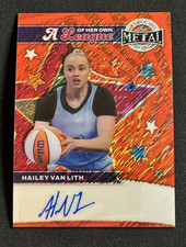 HAILEY VAN LITH 2025 LEAF METAL WOMEN OF SPORT RED PRIZM /4 AUTO WNBA SKY 🔥🔥