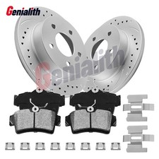 Rear Disc Brake Rotors And Ceramic Brake Pads For 1994-2004 Ford Mustang 2-door Rear Disc Brake Rotors And Ceramic Brake Pads For 1994-2004 Ford Mustang 2-door