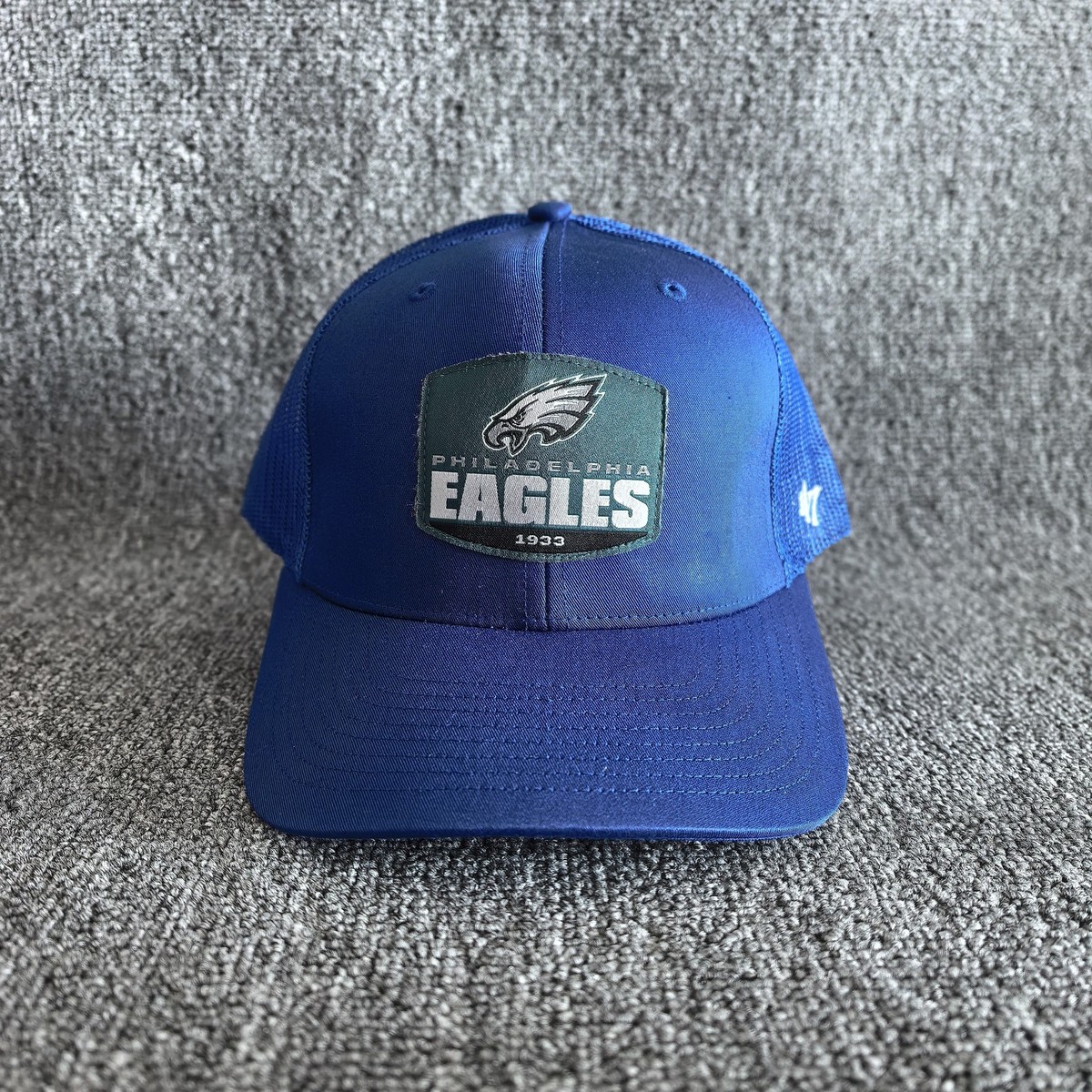 47 Brand Philadelphia Eagles NFL Blue Mesh Trucker Snapback Hat Cap