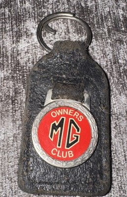 Original MG OWNERS CLUB  Key ring Chain Mg B BGT Mgf Triumph Rover Austin Mini