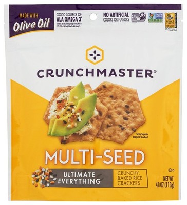 Crunchmaster Multi-Seed Crackers, Ultimate Everything, 4 Ounce- Pack of 3