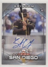 2020 Topps National Baseball Card Day 394/750 Trent Grisham Rookie Auto RC 00kj. rookie card picture
