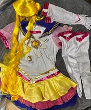 Sailor Moon Cosplay Costume Wig Unused Pink Details Japan