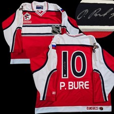 Pavel Bure signed 2000 NHL All-Star CCM hockey jersey XXL Panthers Patches