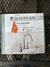 Glacier Bay Melina 4 in. Centerset Double Handle High-Arc Bathroom Faucet Chrome