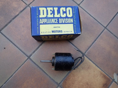 #ad Vintage Delco GM 6 Volt heater and defroster motor NOS 5047733 Cadillac Buick $99.99