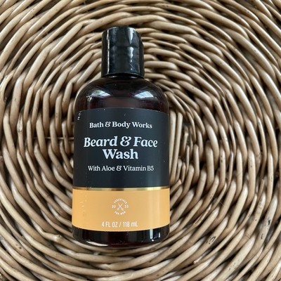 NEW! Bath & Body Works Beard & Face Wash Aloe & Vitamin B5 4 fl oz/ 118 mL