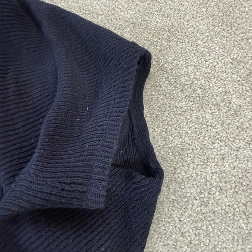 George Damen Cardigan Bolero Shrug blau marine 14 ärmellos Stretch Freizeit Strick - Bild 5 von 11
