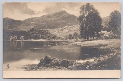 Rydal Water Lake District Cumbria UK Tuck Real Photograph Series UDB Postcard
