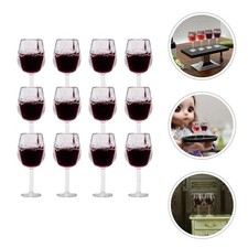12 Pcs Mini Wine Cups Resin Exquisite Miniature Wine Cups for Mini House Display