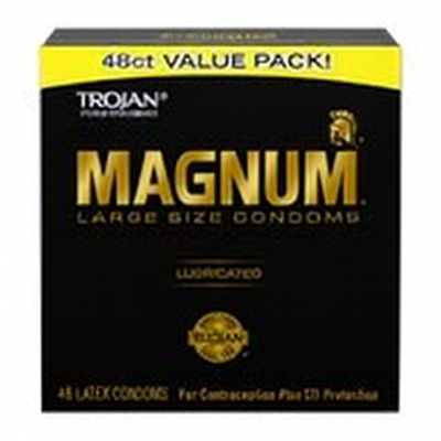 #ad 48 PCK TROJAN MAGNUM GOLD CONDOMS 50 PACK BULK BUY MORE SAVE MORE exp and 2028 $18.99