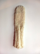 WOOL Extra Thick Knit Blade Putter Cover, Off-White, 10 Inches, Fits Ping