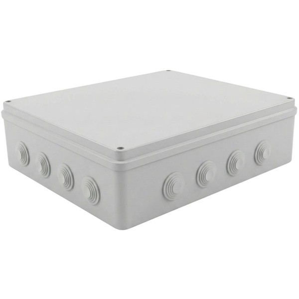 Verteilerdose Aufputz IP65 400X350X120Mm 15 ÖFfnungen Abzweigdose Weiß Anschlus-image