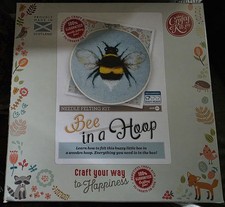 Bee In A Hoop Needle Felting Kit Craft Kit Needle Felting Kit