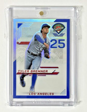 2025 PANINI PROSPECT EDITION /149 BLUE Holo Prospect Ticket #146 TYLER BREMNER 