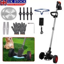 48V Cordless Electric Strimmer Grass Trimmer Weed Cutter Garden Edger +2 Battery