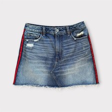 Abercrombie  Fitch Zoe Natural Waist Vintage A-Line Denim Mini Skirt Size 30/10