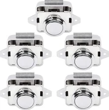 5pcs Push Button Locks Cabinet Door Catch Caravan Motor home Camper Van