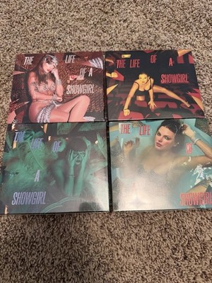 Taylor Swift 'The Life of a Showgirl' Complete Set of 4 Deluxe CDs Sealed
