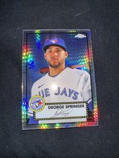 2021 Topps Chrome Platinum Anniversary George Springer #174 Prizm Refractor