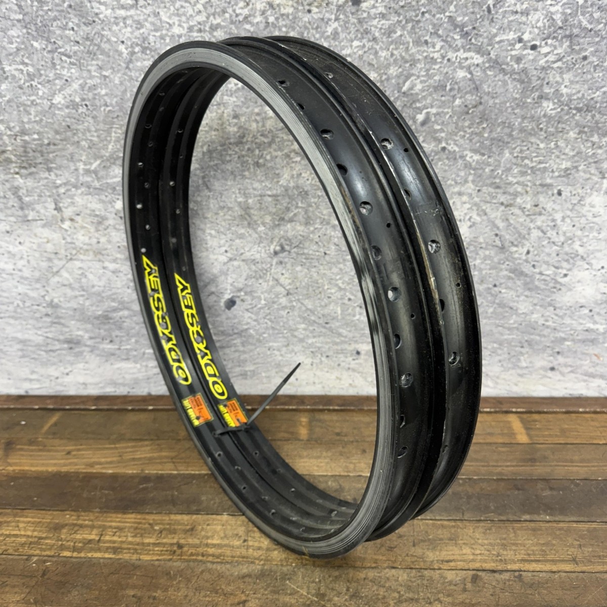 Odyssey Hazard Lite 20in BMX Rim Set 36H Black Clincher Schrader