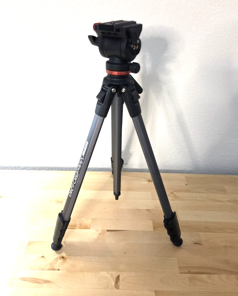 Trípode de aluminio Sunpak VideoPro 6240DLX 62" - CAJA ABIERTA - GRADO B Foto 2 de 4