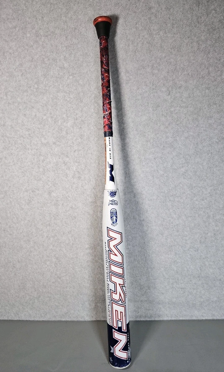 Batte De Softball Miken MXB Slowpitch 34 Pouces 28 Oz - USSSA, Composite Carbone, Occasion