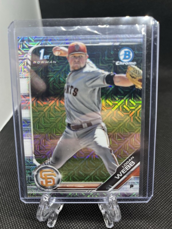 2019 Bowman - Chrome Prospects Logan Webb #BCP-79 Mega Box Mojo Refractor (RC)