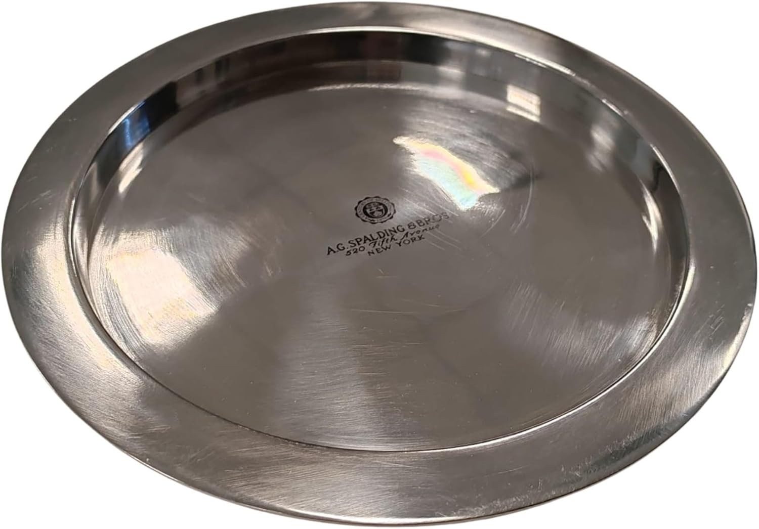 Talerz dekoracyjny AG Spalding&Bros aluminiowy srebrny 862883-U828
