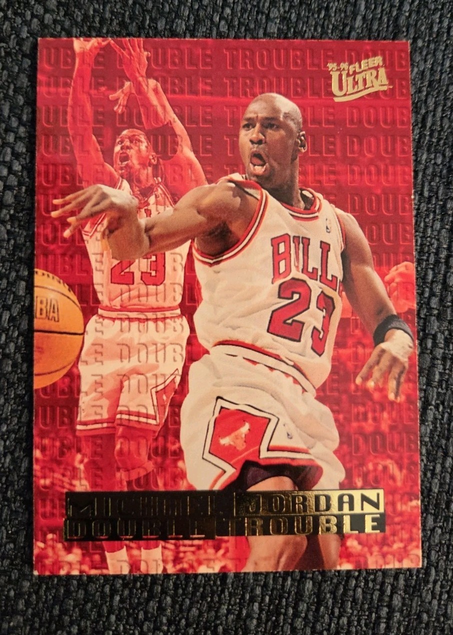 1995-96 Fleer Ultra - Michael Jordan Chicago Bulls Double Trouble #3/10