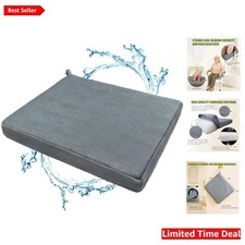 Non-Slip Shower Seat Cushion in Dark Grey - 4D Air Fiber, Quick Dry Comfort