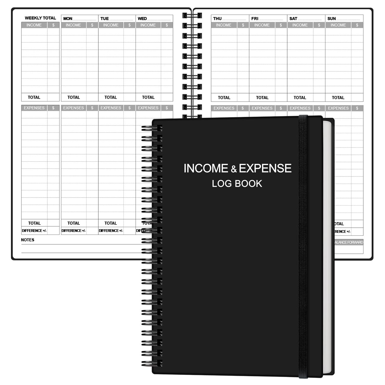 Income & Expense Log Book - A5 Income and Expense Tracker for Small Business