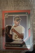 2024 Panini Donruss - Optic Rickey Henderson #25 Red Prizm /99