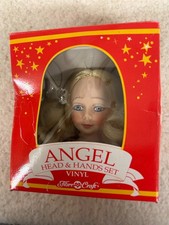 Fibre Craft,Angel Head and Hands set, vinyl, Head, 2 arms, arm connection