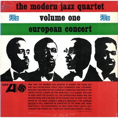 The Modern Jazz Quartet - European Concert : V (Vinyl LP - 1962 - US - Original)