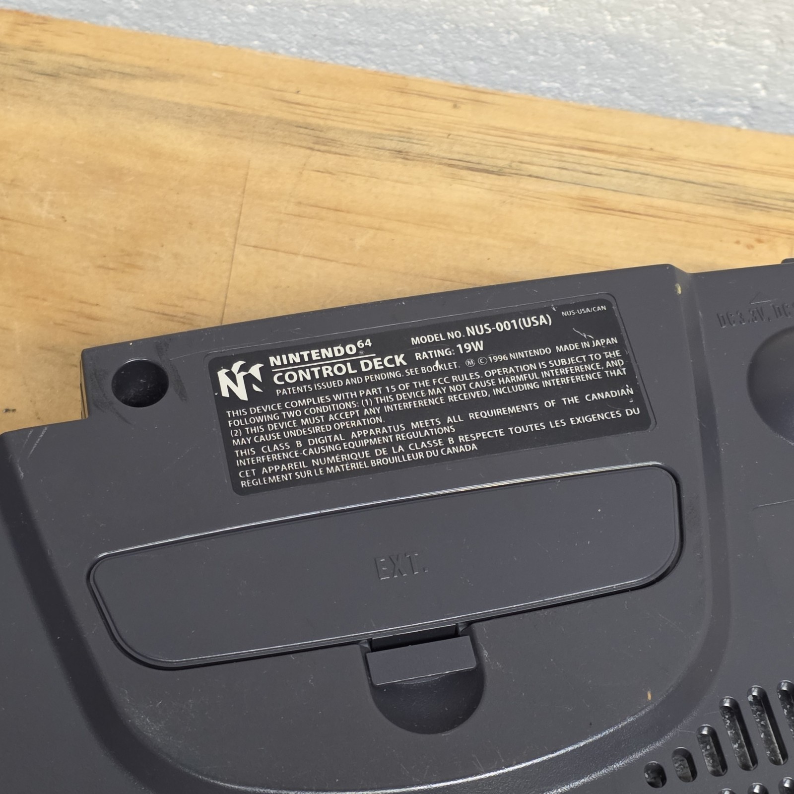 Nintendo 64 N64 USA Control Deck Console OEM Controller, Cables, And Memory Card