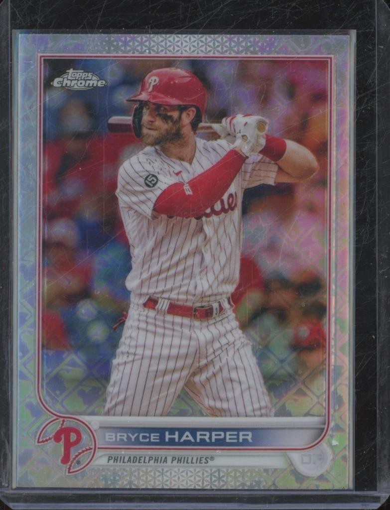 2022 Topps Chrome BRYCE HARPER #18 Logofractor Refractor Phillies JA205