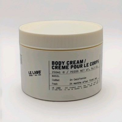 Le Labo Body Cream Basil 8.3 oz 250 ml Full Size Brand New Fresh