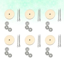 20 Sets Wooden Doll Joints Accessories Silver Durable Doll Making Craft Supplies
