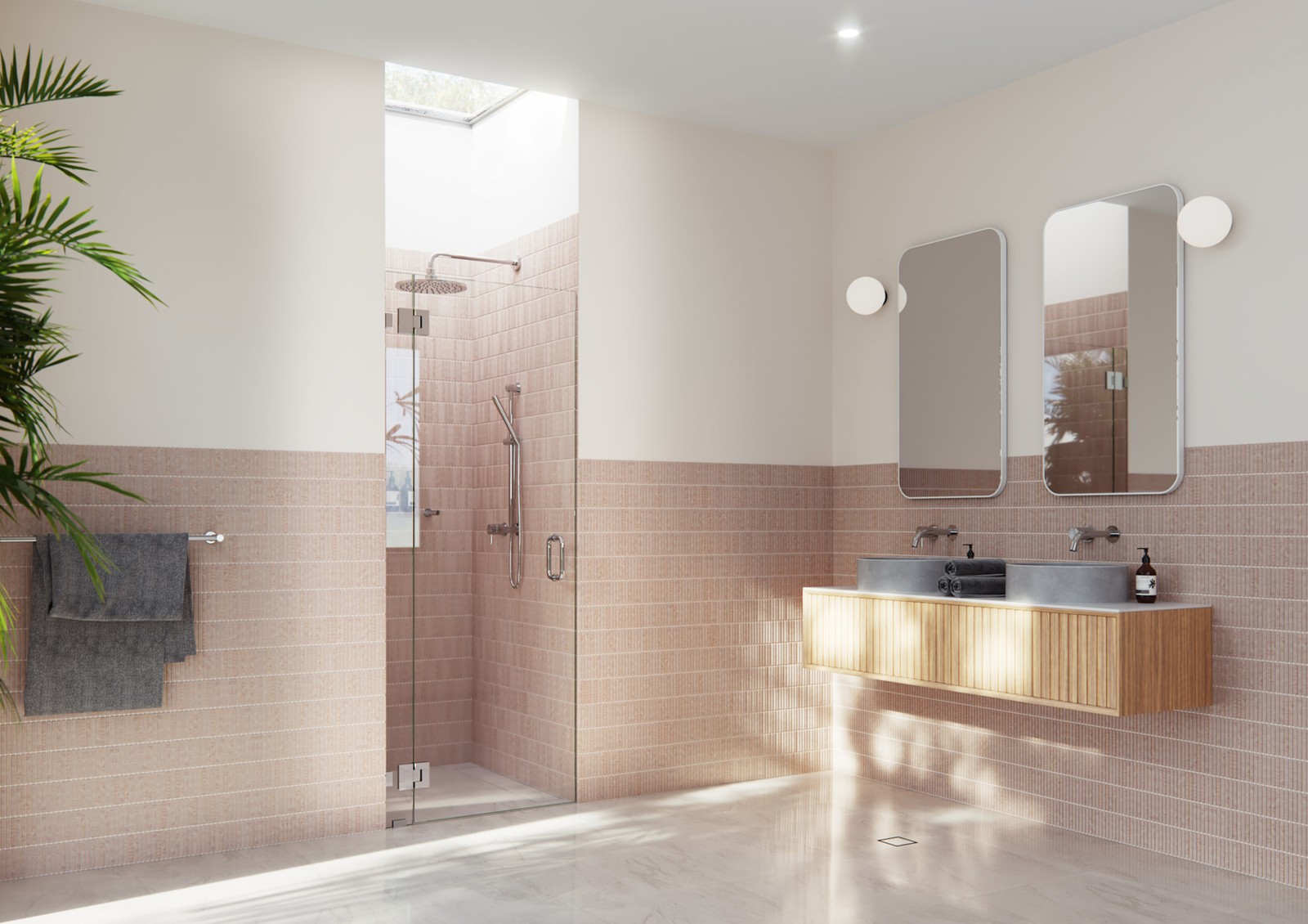 Glass Warehouse GW-GH-34.75 Halo 78-Inch Frameless Hinged Shower Door in Chrome