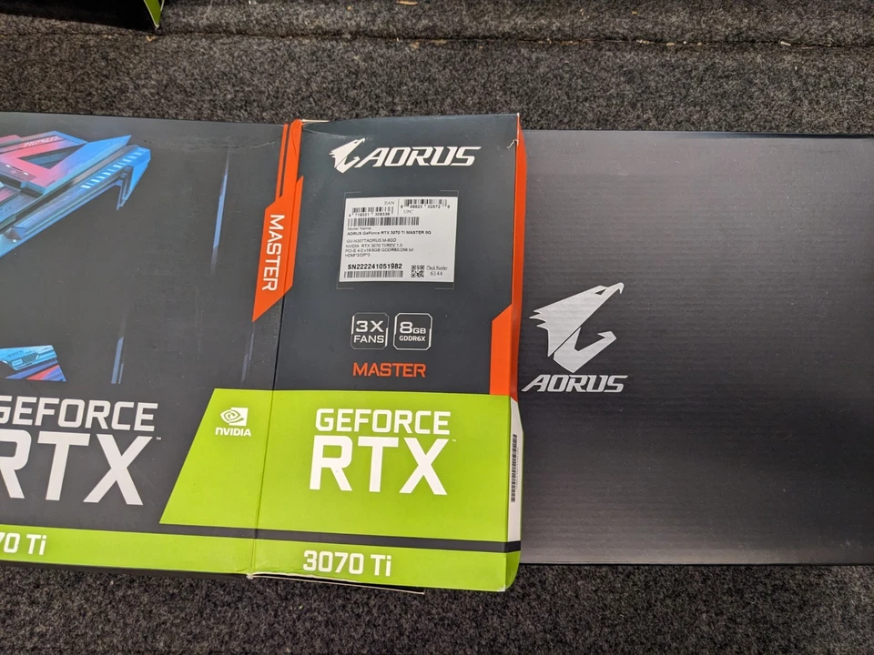 GIGABYTE AORUS GeForce RTX 3070 Ti MASTER 8GB GDDR6X Graphics Card - Image 4 of 4