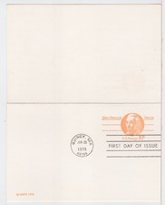 TurtlesTradingPost- John Hancock- 1978 #UY30 Postal  Reply Card FDC