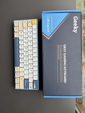 Geeky Custom Mechanical Keyboard PBT Keycaps Brown switches custom keycaps
