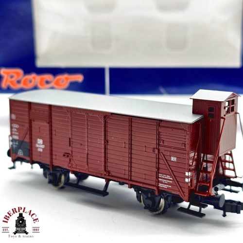 ♻️ 🚃 Roco 6642 DB 144 H0 1:87 DC geschlossener Güterwagen | Zustand: Gebraucht