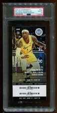 Last Game B4 Shutdown PSA Ticket Basketball 2020 L.A. Lakers Full Lakers GEM 10