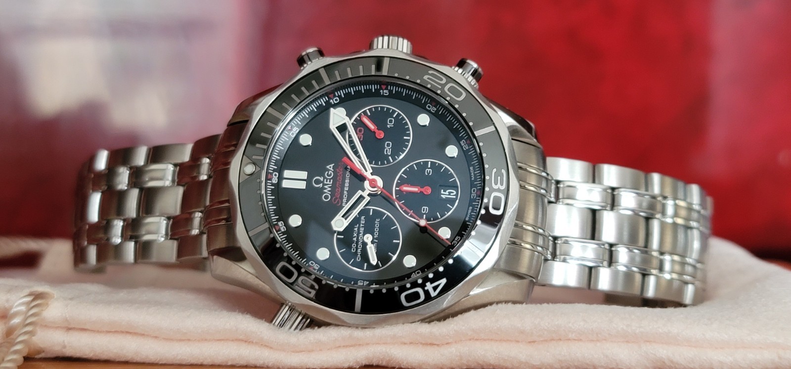 Omega Seamaster Chronograph Black MansWristwatches