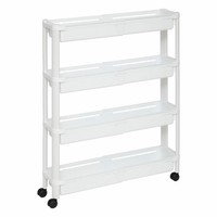 5Five Simply Smart Rollregal Trolley Ausziehbar Servierwagen KüChenwagen Weiß